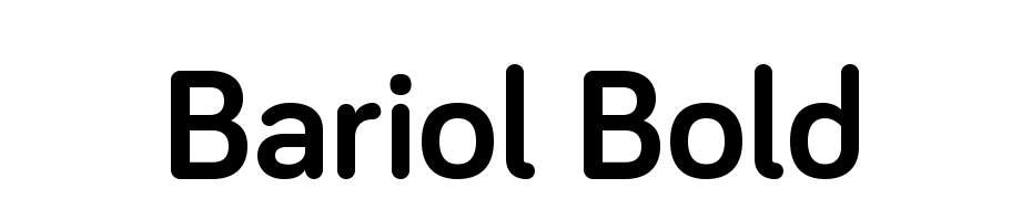 Bariol Bold cкачать шрифт бесплатно